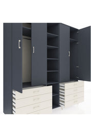 Kronos Dolap 10 Raflı 8 Çekmeceli 2 Askılı 220x59x243 - S784M004V16C