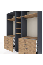 Kronos Dolap 8 Raflı 8 Çekmeceli 3 Askılı 220x59x243 - S784M008V12C