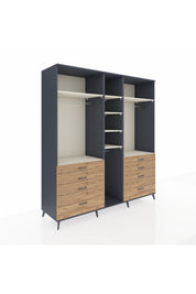 Kronos Dolap 8 Raflı 8 Çekmeceli 3 Askılı 220x59x243 - S784M008V15C