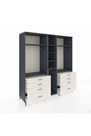Kronos Dolap 8 Raflı 8 Çekmeceli 3 Askılı 220x59x243 - S784M008V16C