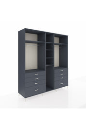 Kronos Dolap 8 Raflı 8 Çekmeceli 3 Askılı 220x59x243 - S784M008V17C
