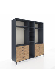 Kronos Dolap 8 Raflı 8 Çekmeceli 3 Askılı 220x59x243 - S784M008V18C