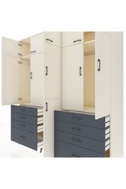 Kronos Dolap 8 Raflı 8 Çekmeceli 3 Askılı 220x59x243 - S784M009V05C
