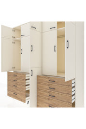 Kronos Dolap 8 Raflı 8 Çekmeceli 3 Askılı 220x59x243 - S784M009V06C