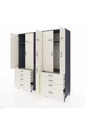 Kronos Dolap 8 Raflı 8 Çekmeceli 3 Askılı 220x59x243 - S784M009V13C