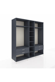 Kronos Dolap 10 Raflı 4 Çekmeceli 2 Askılı 220x59x243 - S784M010V17C