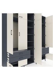 Kronos Dolap 12 Raflı 4 Çekmeceli 2 Askılı 220x59x243 - S784M011V14C