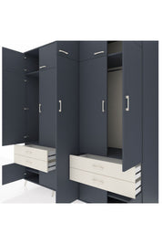 Kronos Dolap 12 Raflı 4 Çekmeceli 2 Askılı 220x59x243 - S784M011V16C