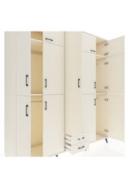 Kronos Dolap 10 Raflı 2 Çekmeceli 4 Askılı 220x59x243 - S784M012V04C