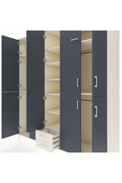 Kronos Dolap 10 Raflı 2 Çekmeceli 4 Askılı 220x59x243 - S784M012V07C