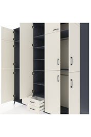 Kronos Dolap 10 Raflı 2 Çekmeceli 4 Askılı 220x59x243 - S784M012V13C