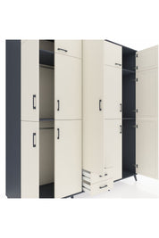Kronos Dolap 10 Raflı 2 Çekmeceli 4 Askılı 220x59x243 - S784M012V13C