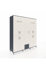Kronos Dolap 10 Raflı 2 Çekmeceli 4 Askılı 220x59x243 - S784M012V14C