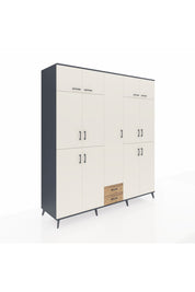 Kronos Dolap 10 Raflı 2 Çekmeceli 4 Askılı 220x59x243 - S784M012V15C