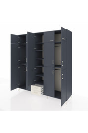 Kronos Dolap 10 Raflı 2 Çekmeceli 4 Askılı 220x59x243 - S784M012V16C