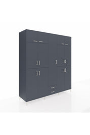 Kronos Dolap 10 Raflı 2 Çekmeceli 4 Askılı 220x59x243 - S784M012V17C