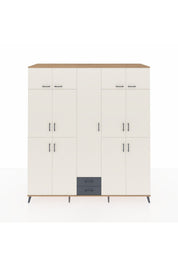 Kronos Dolap 10 Raflı 2 Çekmeceli 4 Askılı 220x59x243 - S784M012V23C