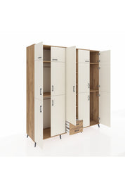 Kronos Dolap 10 Raflı 2 Çekmeceli 4 Askılı 220x59x243 - S784M012V24C
