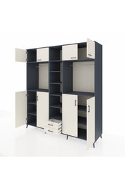Kronos Dolap 14 Raflı 2 Çekmeceli 2 Askılı 220x59x243 - S784M013V13C