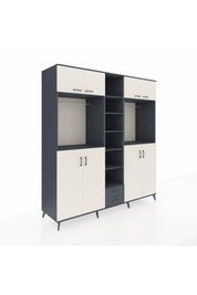 Kronos Dolap 14 Raflı 2 Çekmeceli 2 Askılı 220x59x243 - S784M013V14C