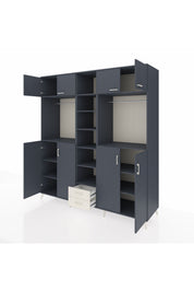 Kronos Dolap 14 Raflı 2 Çekmeceli 2 Askılı 220x59x243 - S784M013V16C