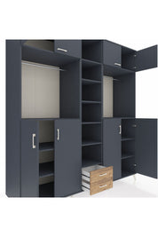 Kronos Dolap 14 Raflı 2 Çekmeceli 2 Askılı 220x59x243 - S784M013V18C