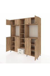 Kronos Dolap 14 Raflı 2 Çekmeceli 2 Askılı 220x59x243 - S784M013V19C