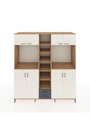 Kronos Dolap 14 Raflı 2 Çekmeceli 2 Askılı 220x59x243 - S784M013V23C