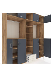 Kronos Dolap 14 Raflı 2 Çekmeceli 2 Askılı 220x59x243 - S784M013V25C