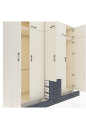 Kronos Dolap 6 Raflı 6 Çekmeceli 4 Askılı 220x59x243 - S784M014V05C
