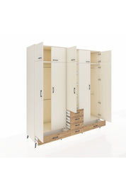 Kronos Dolap 6 Raflı 6 Çekmeceli 4 Askılı 220x59x243 - S784M014V06C