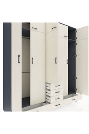 Kronos Dolap 6 Raflı 6 Çekmeceli 4 Askılı 220x59x243 - S784M014V13C