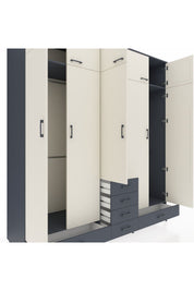 Kronos Dolap 6 Raflı 6 Çekmeceli 4 Askılı 220x59x243 - S784M014V14C