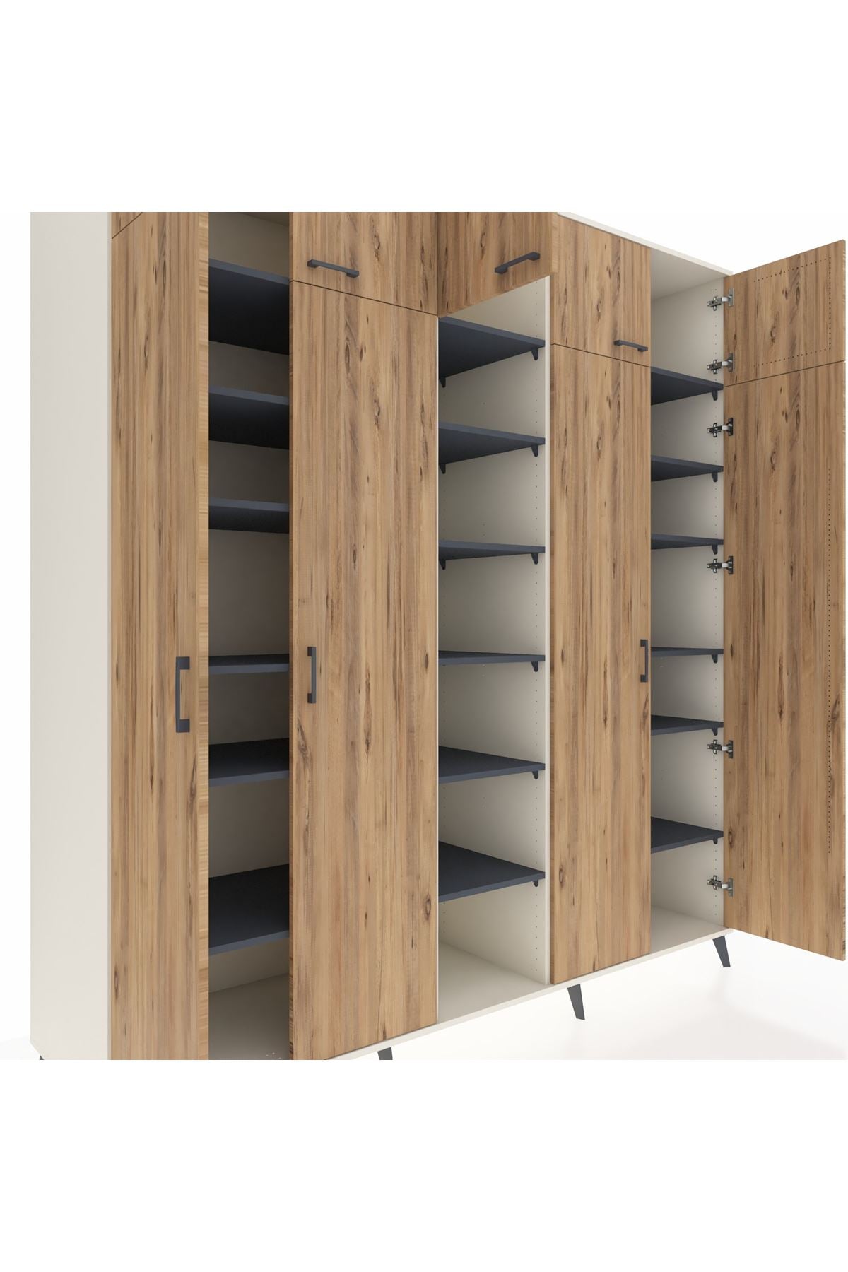 Kronos Dolap 18 Raflı 9 Kapaklı 220x59x243 - S784M015V02C