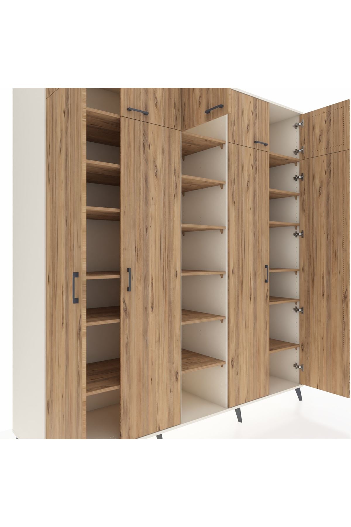 Kronos Dolap 18 Raflı 9 Kapaklı 220x59x243 - S784M015V03C