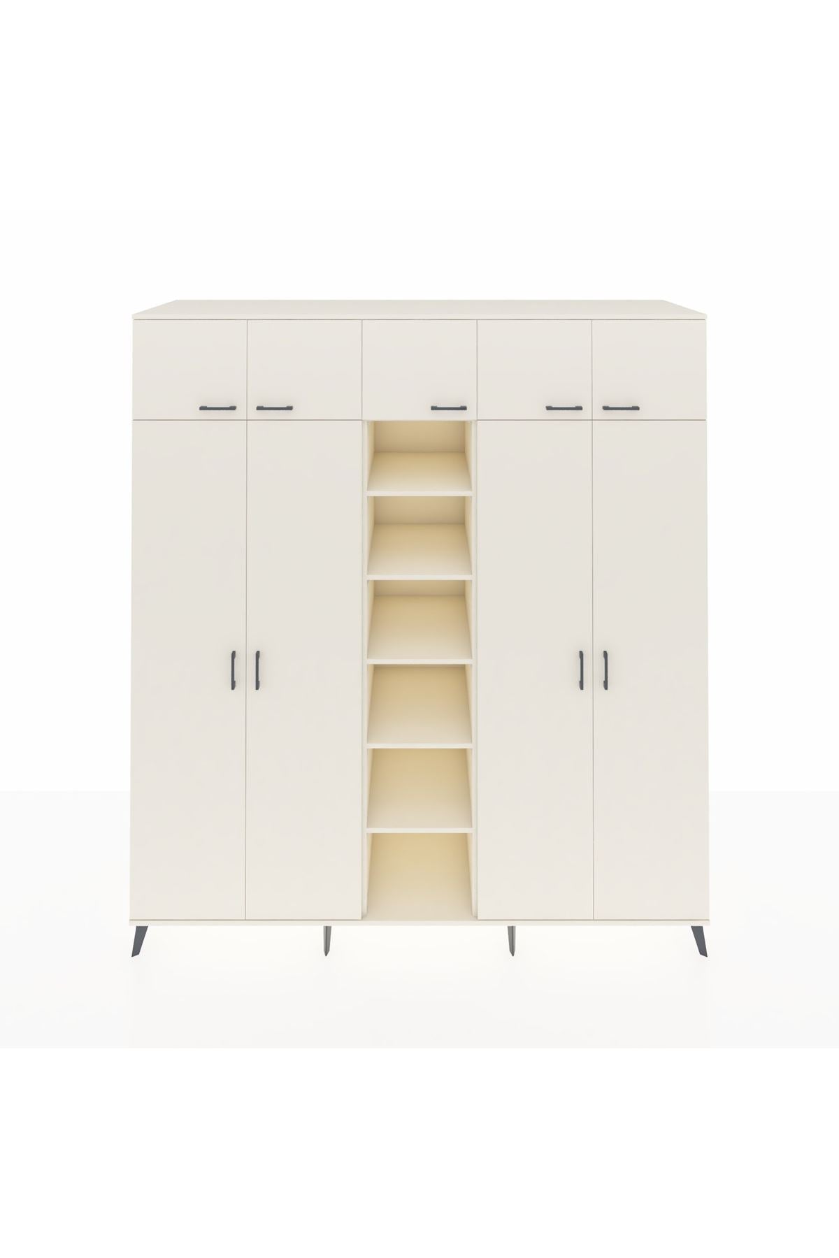 Kronos Dolap 18 Raflı 9 Kapaklı 220x59x243 - S784M015V04C
