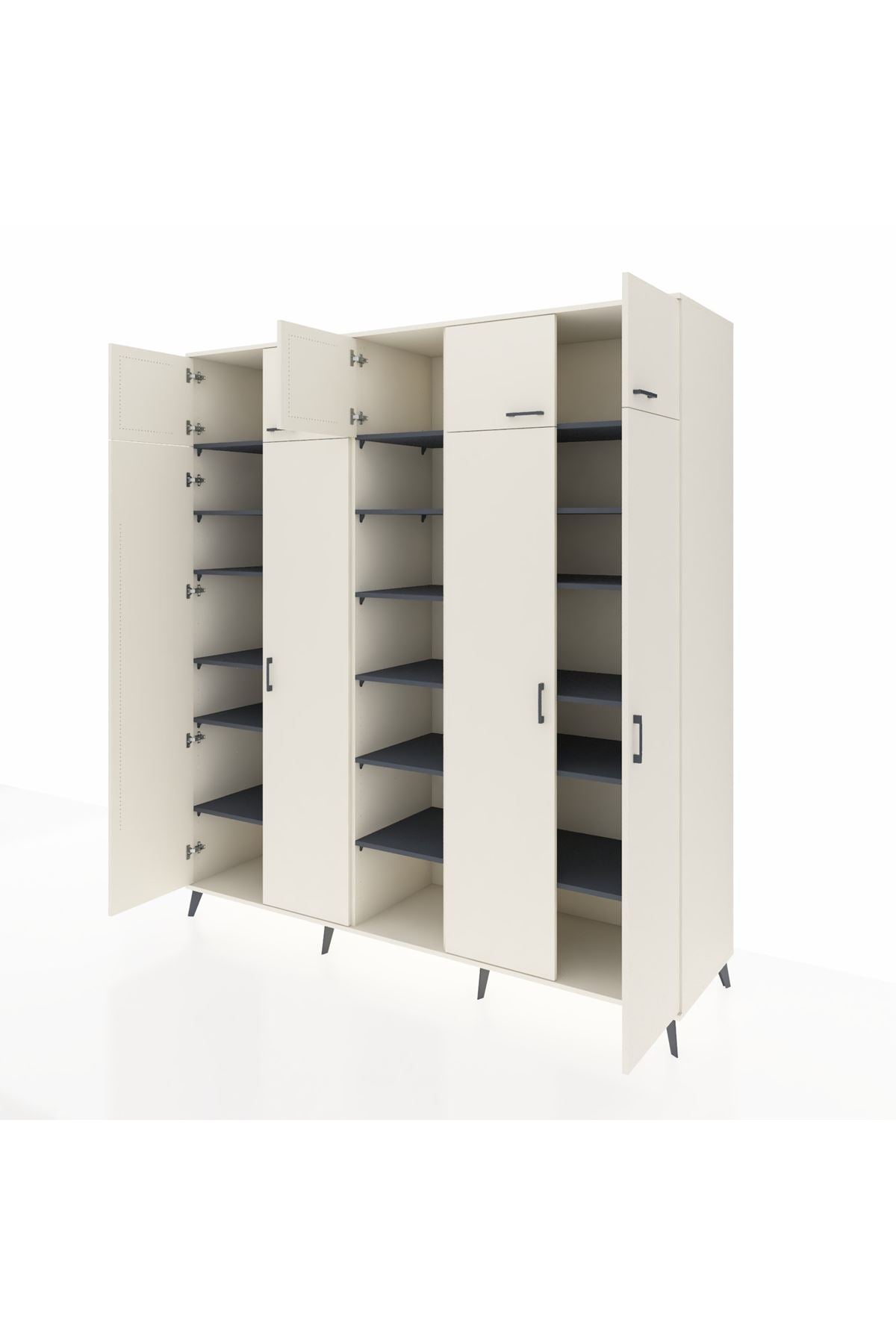 Kronos Dolap 18 Raflı 9 Kapaklı 220x59x243 - S784M015V05C