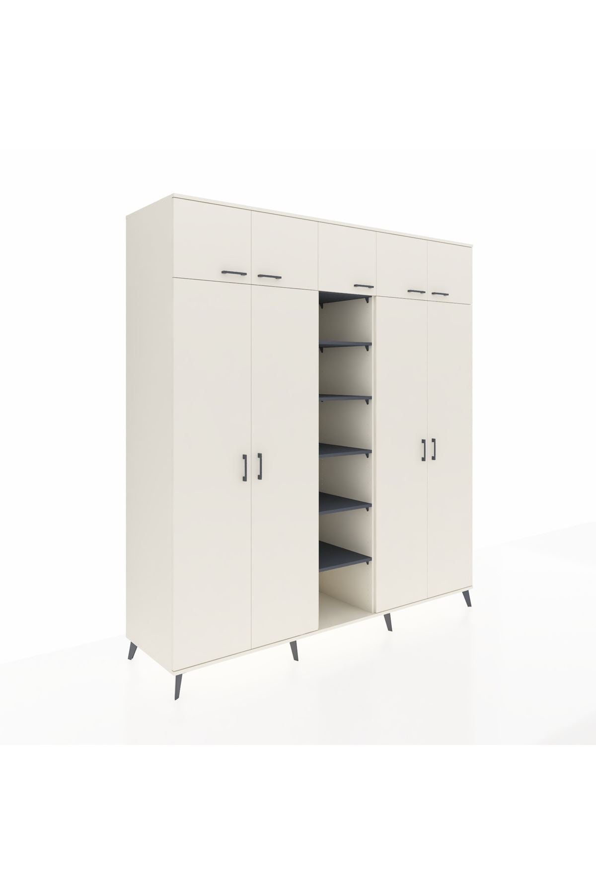 Kronos Dolap 18 Raflı 9 Kapaklı 220x59x243 - S784M015V05C