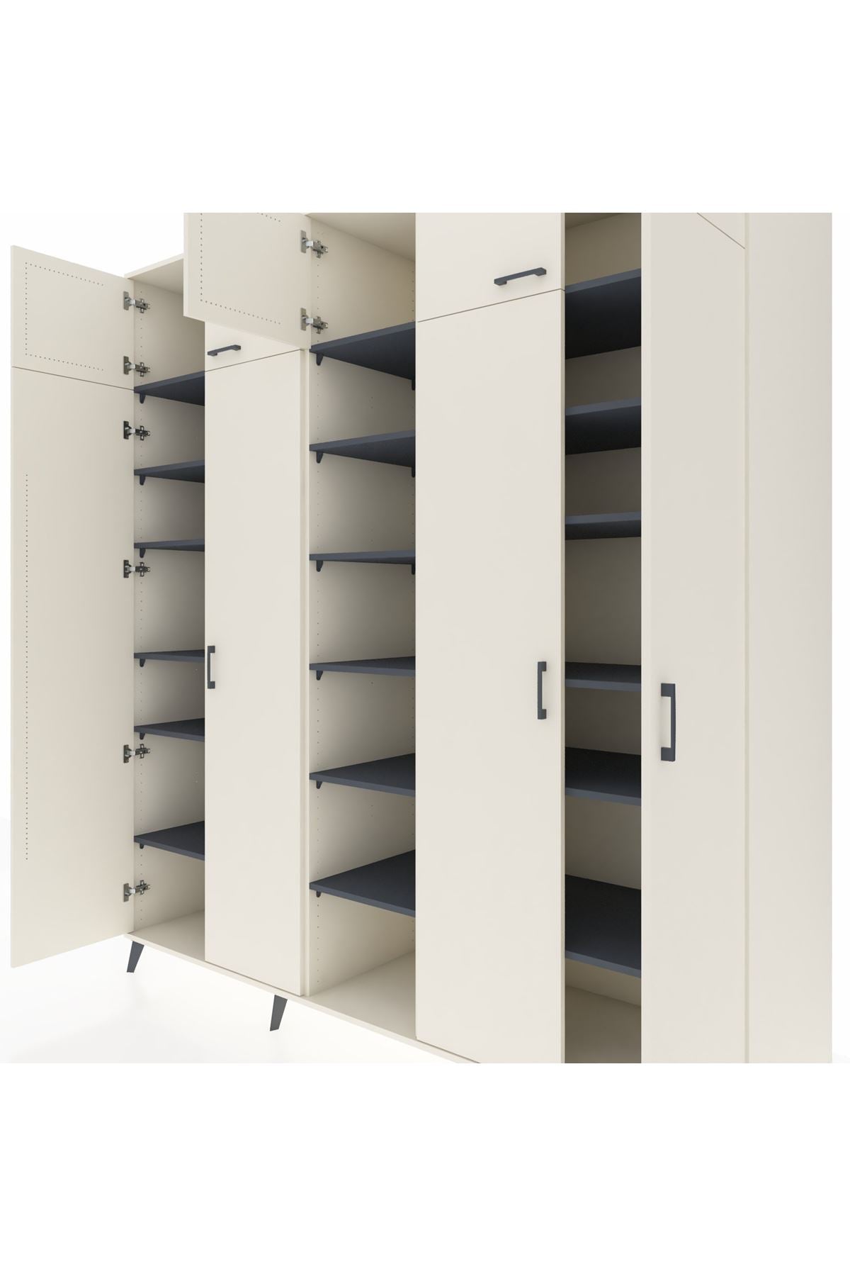 Kronos Dolap 18 Raflı 9 Kapaklı 220x59x243 - S784M015V05C