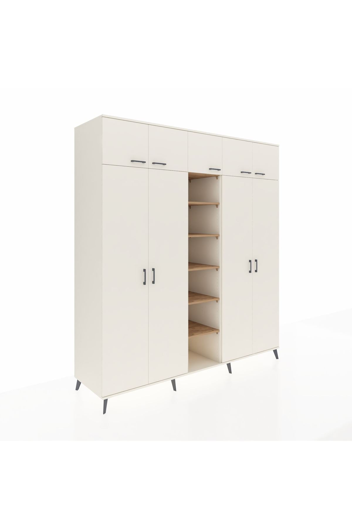 Kronos Dolap 18 Raflı 9 Kapaklı 220x59x243 - S784M015V06C