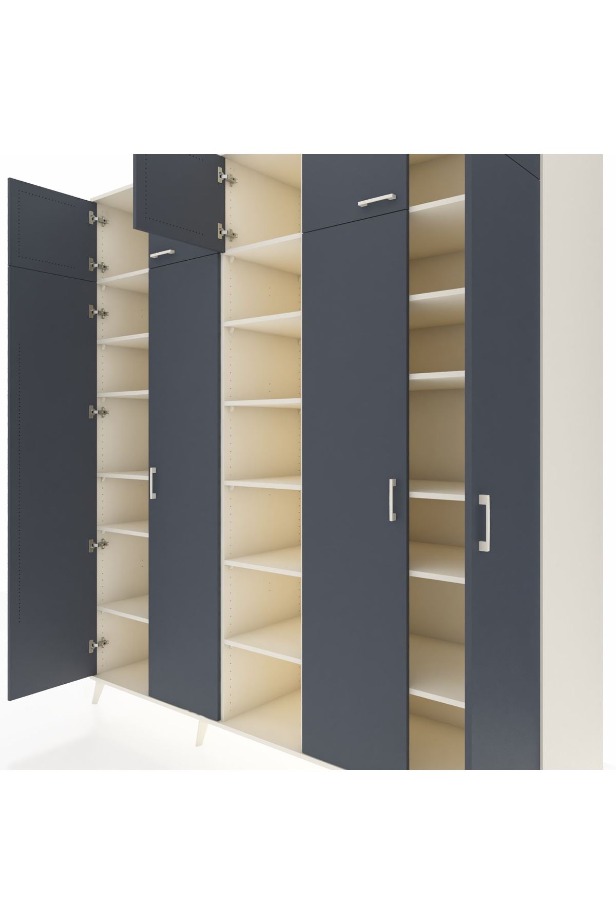 Kronos Dolap 18 Raflı 9 Kapaklı 220x59x243 - S784M015V07C