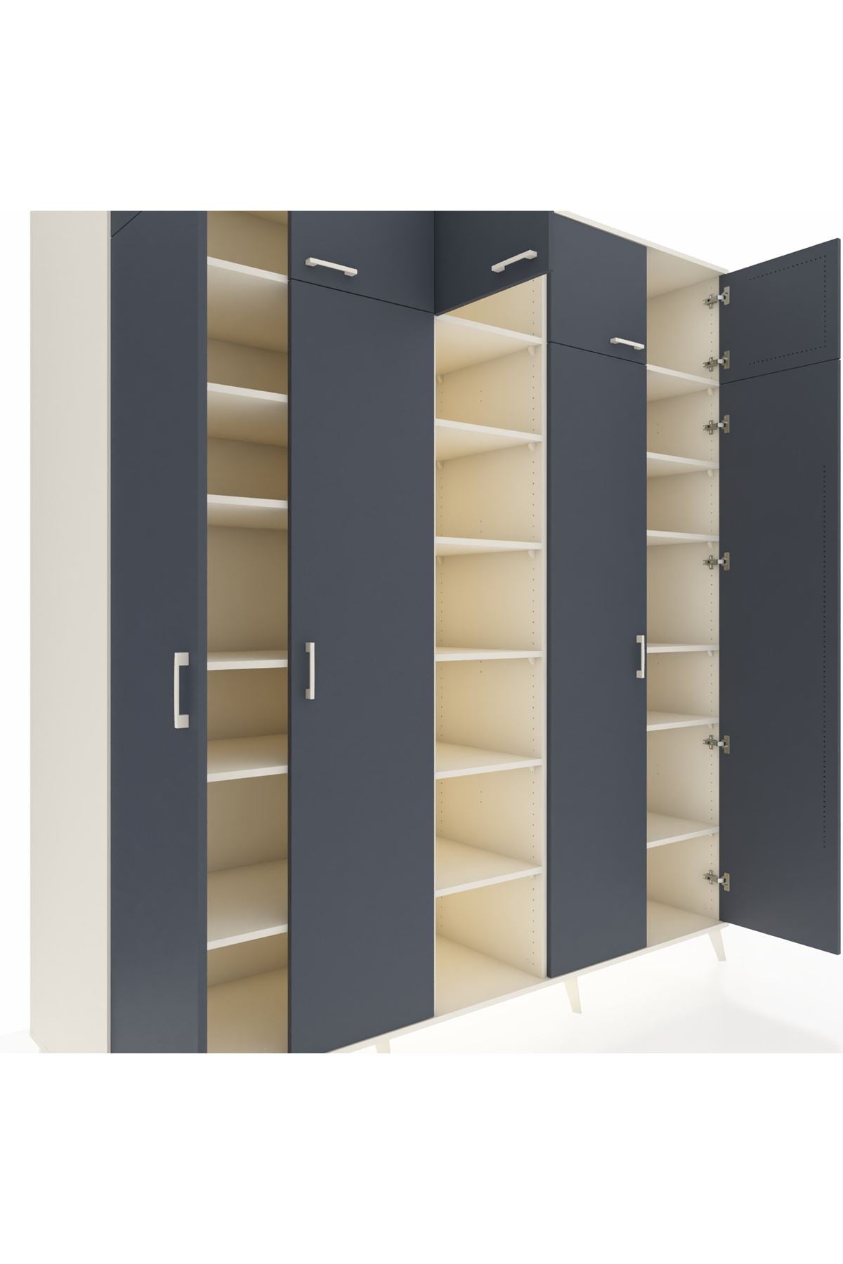 Kronos Dolap 18 Raflı 9 Kapaklı 220x59x243 - S784M015V07C