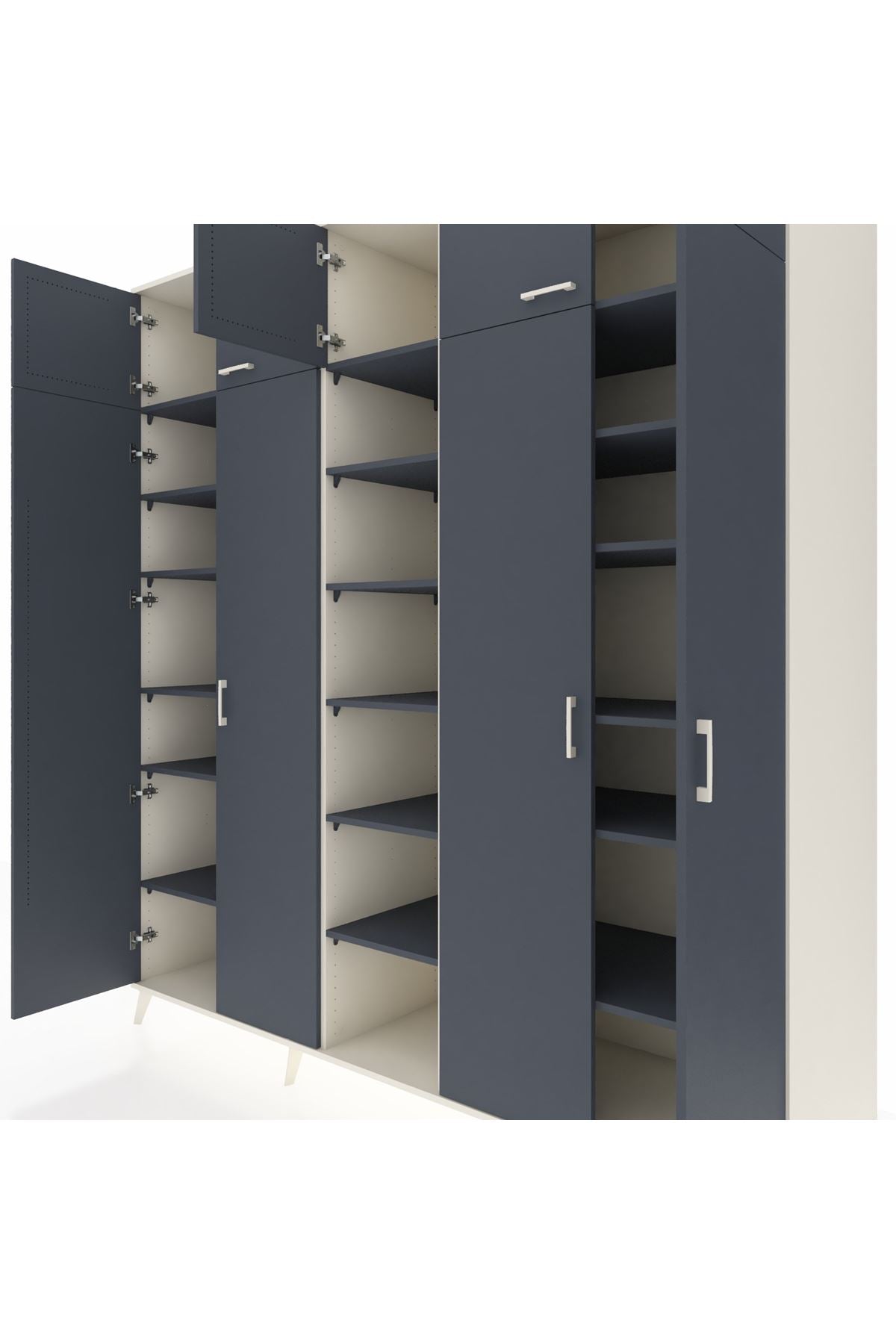 Kronos Dolap 18 Raflı 9 Kapaklı 220x59x243 - S784M015V08C