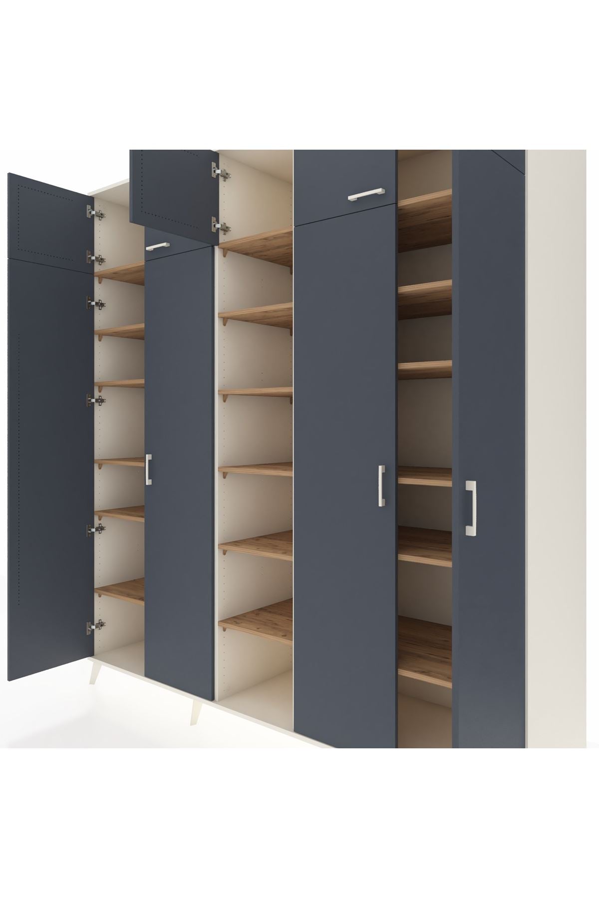 Kronos Dolap 18 Raflı 9 Kapaklı 220x59x243 - S784M015V09C