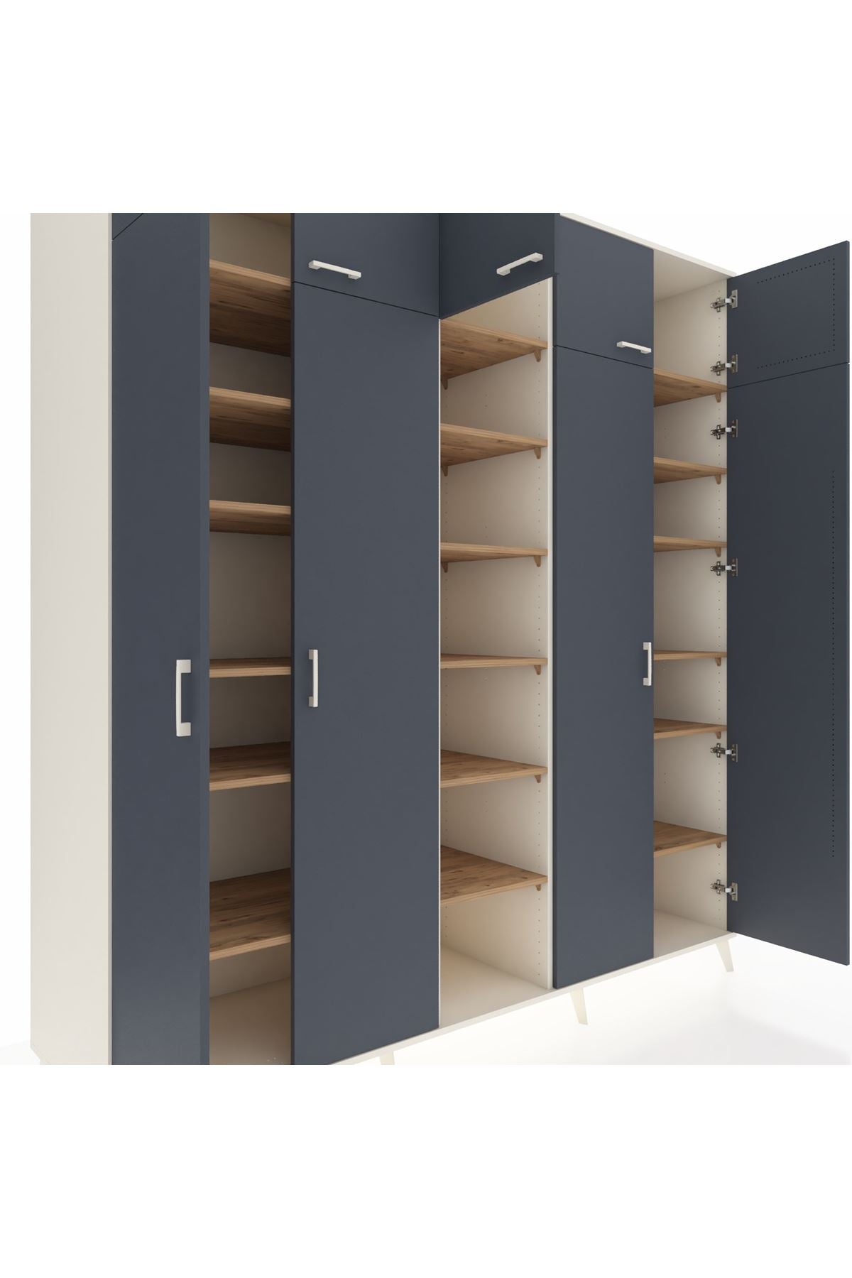 Kronos Dolap 18 Raflı 9 Kapaklı 220x59x243 - S784M015V09C