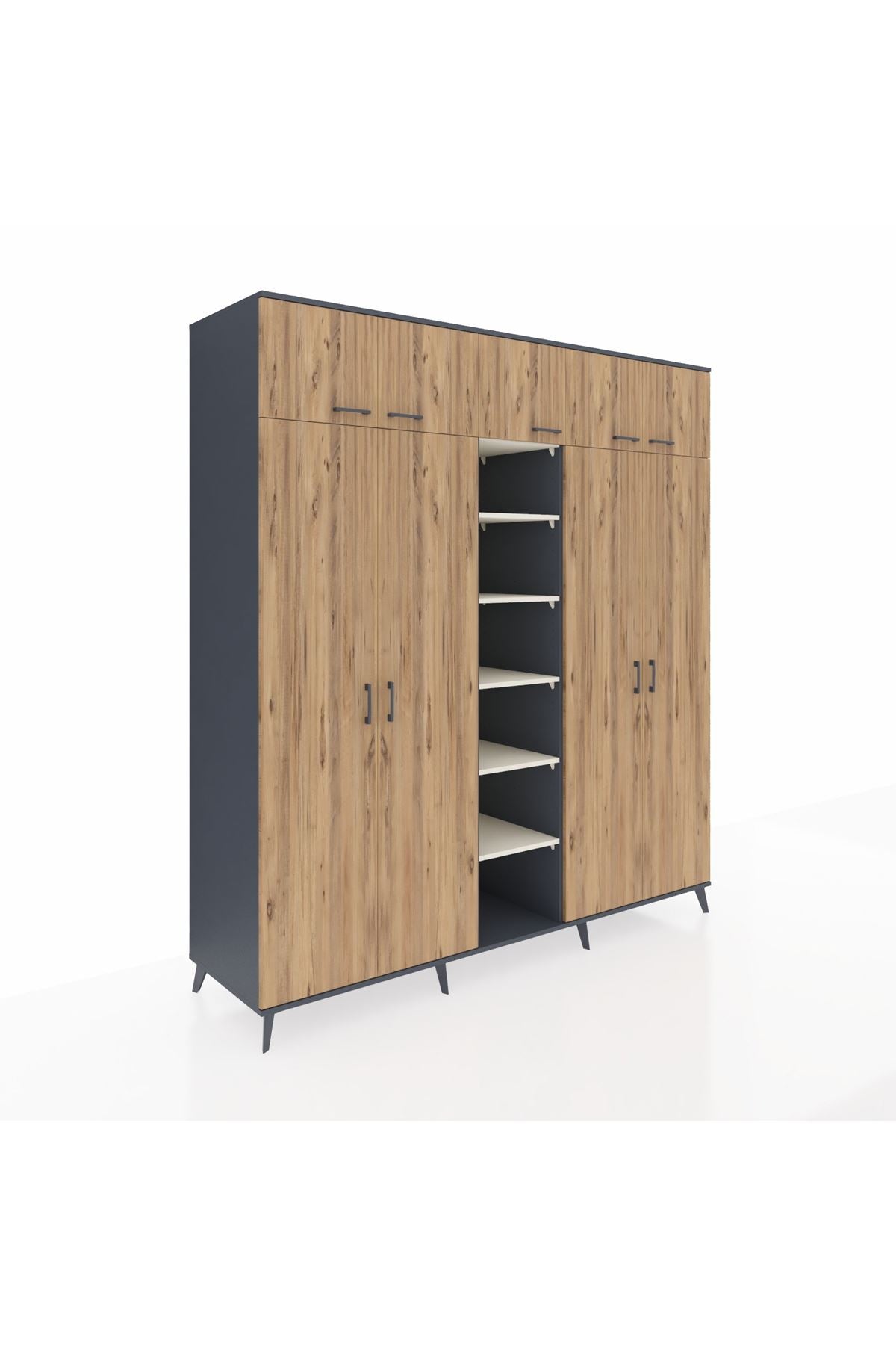Kronos Dolap 18 Raflı 9 Kapaklı 220x59x243 - S784M015V10C
