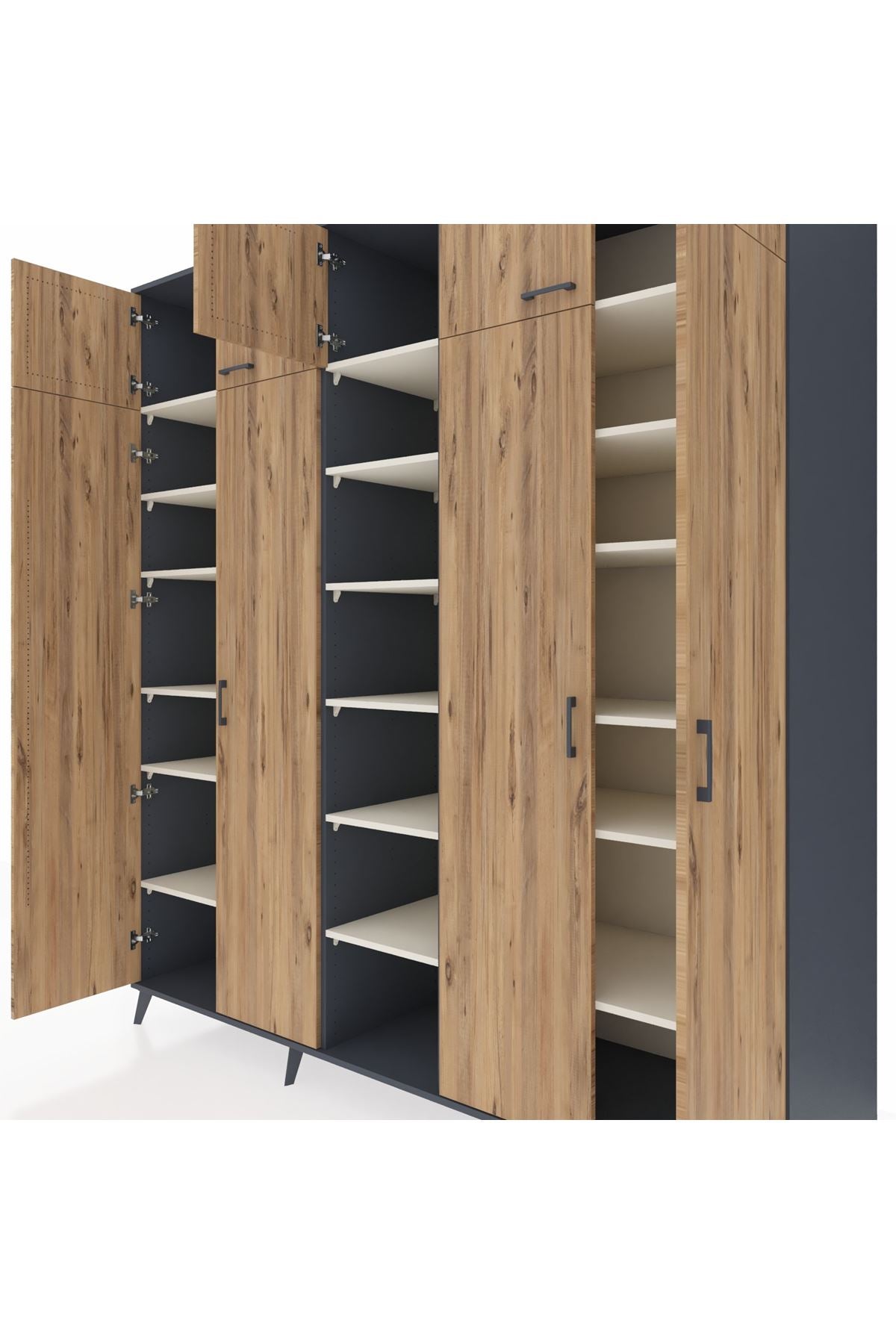 Kronos Dolap 18 Raflı 9 Kapaklı 220x59x243 - S784M015V10C