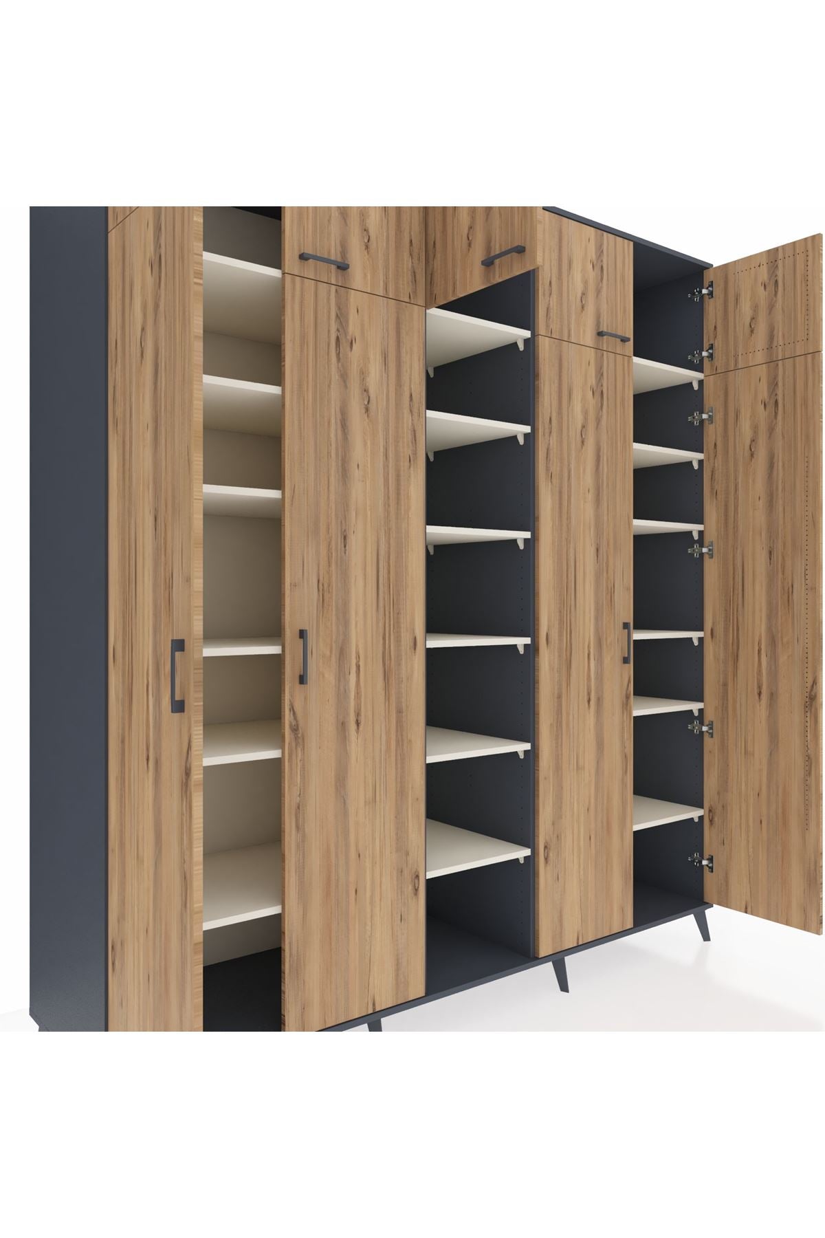 Kronos Dolap 18 Raflı 9 Kapaklı 220x59x243 - S784M015V10C