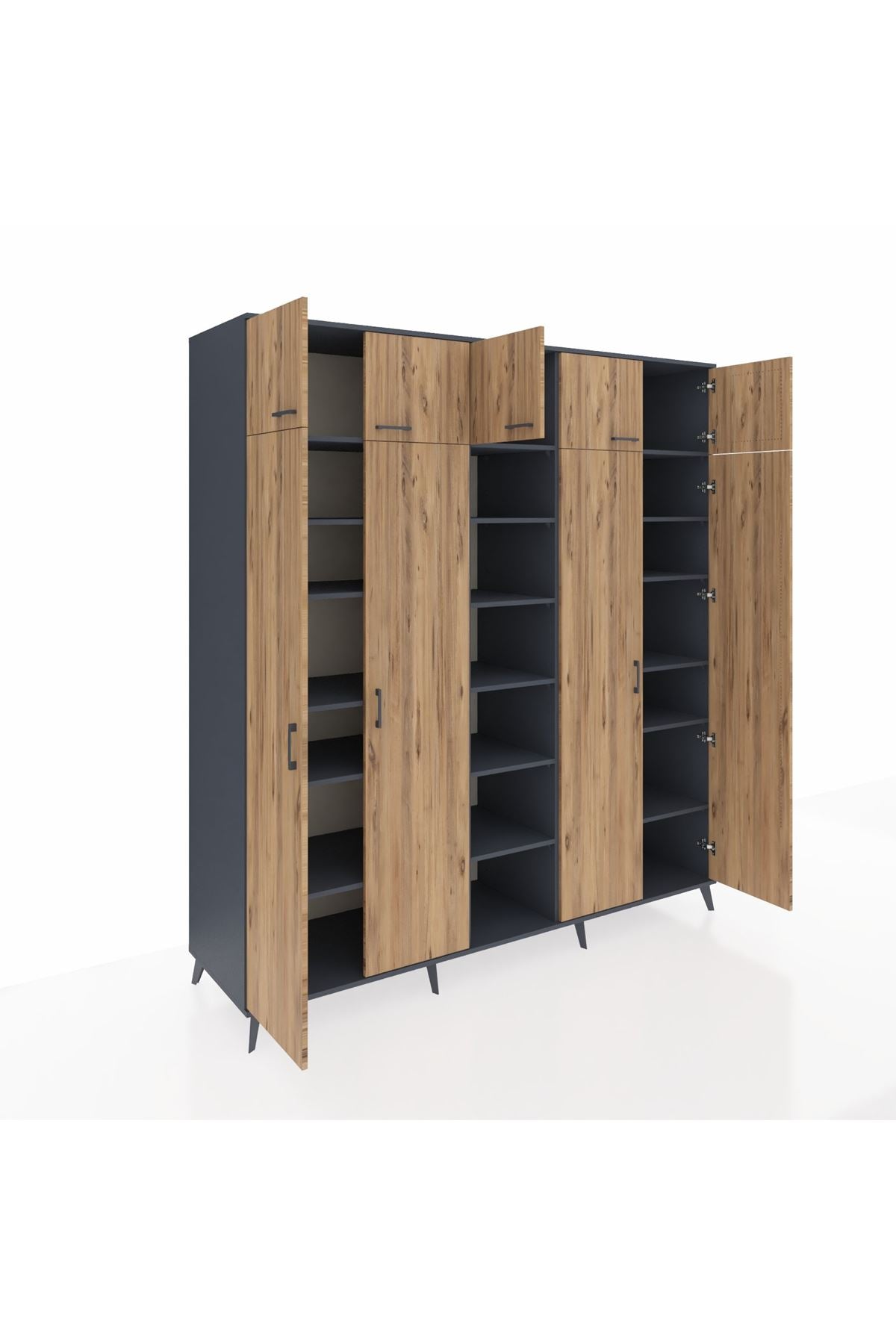 Kronos Dolap 18 Raflı 9 Kapaklı 220x59x243 - S784M015V11C