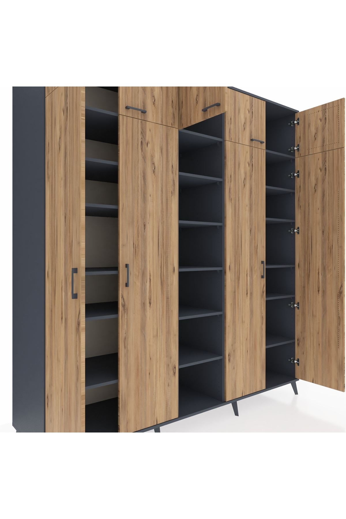 Kronos Dolap 18 Raflı 9 Kapaklı 220x59x243 - S784M015V11C